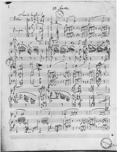 Third Sonata for Piano and Violin by Robert Schumann